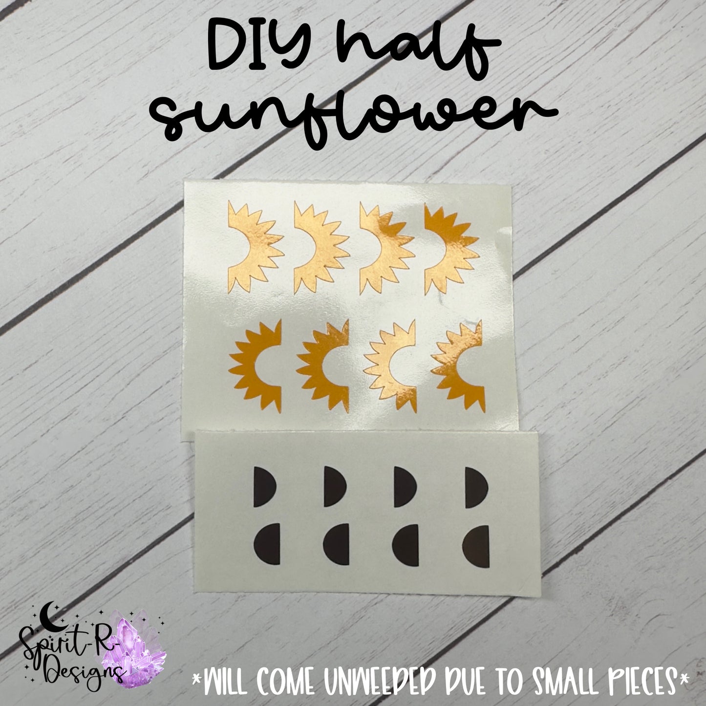 DIY Half Sunflower