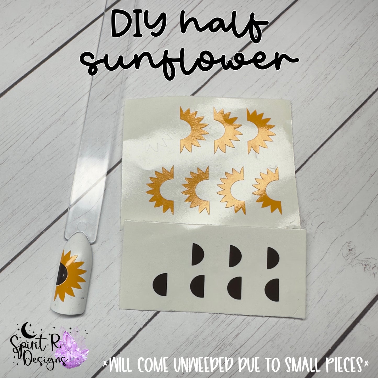 DIY Half Sunflower