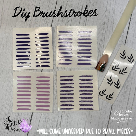 DIY Brushstrokes: Purple