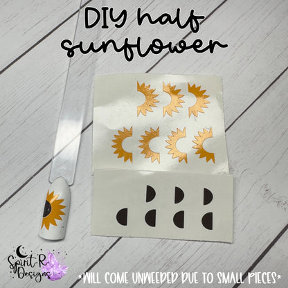 DIY Half Sunflower