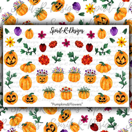 Pumpkins & Flowers