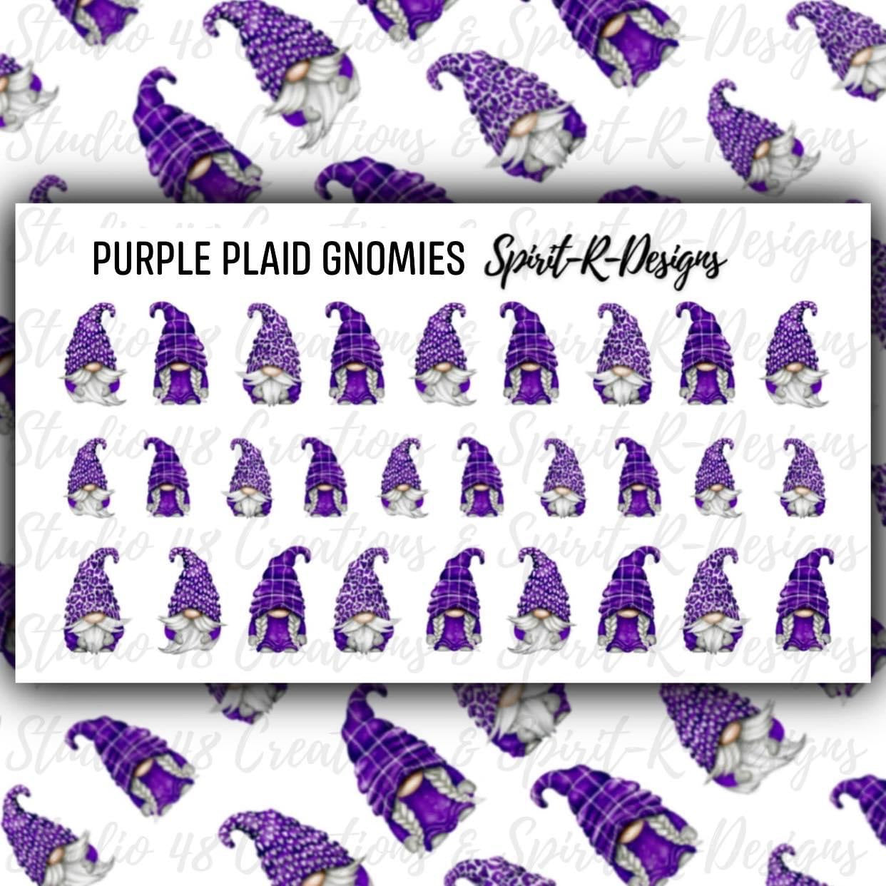 Purple Plaid Gnomies